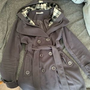 Warm Gray Pea Coat